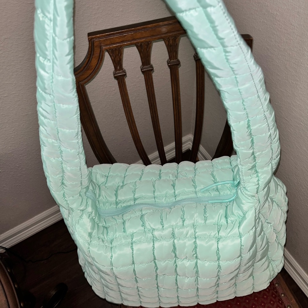 Mint Green Puff Travel Bag Set by Iris & Rainbow - Picture 2 of 11